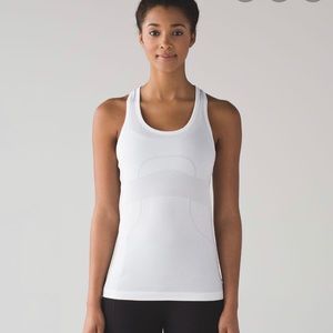 Lulu white racerback swiftly